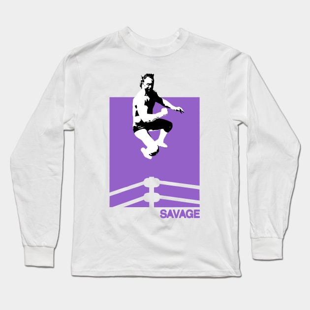 SAVAGE TOP ROPE Long Sleeve T-Shirt by YourLuckyTee